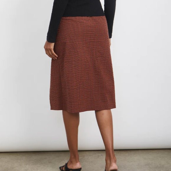 NWT Rails Luci Skirt in Russet Gingham - Picture 2 of 8